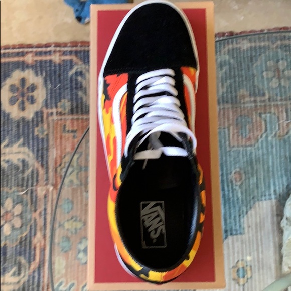 Vans Old Skool Size 12- Pop Camo Orange - Picture 2 of 5